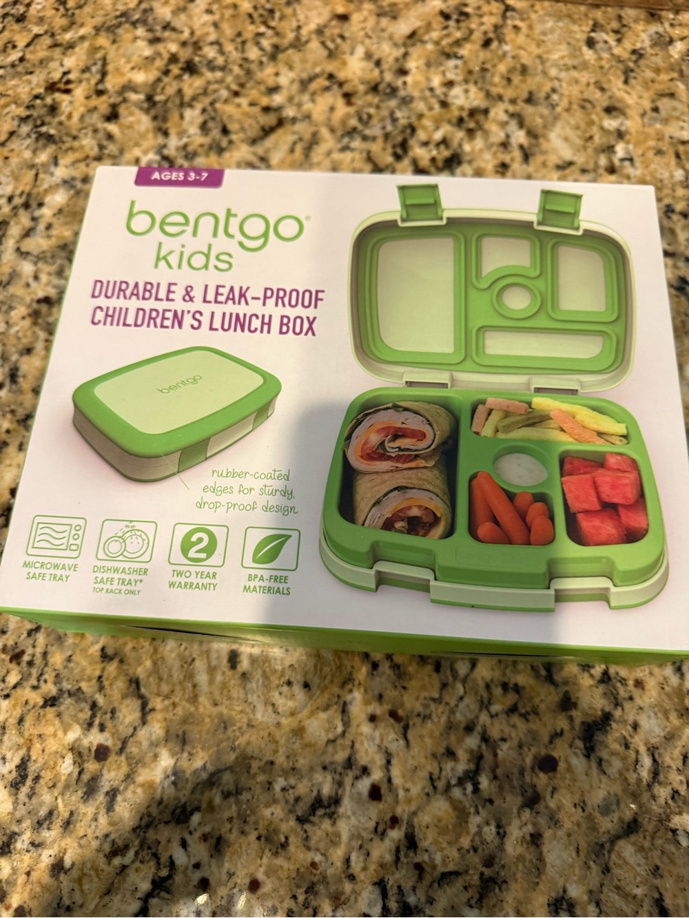 bentgo kids Green Bento-Style Lunch Box